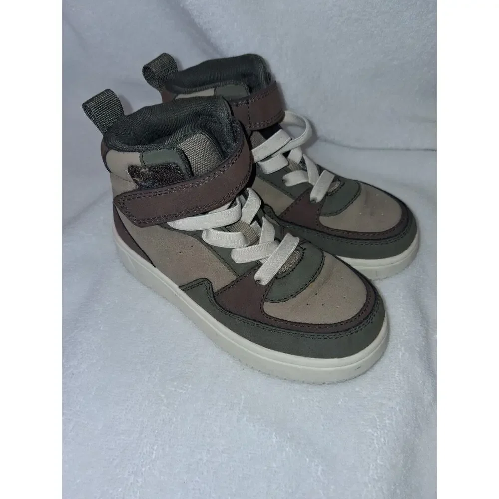 H&M Keith Haring Kid’s Brown High Top Shoes Size 10-EU Kids Boys & ❤️ Pre-owned